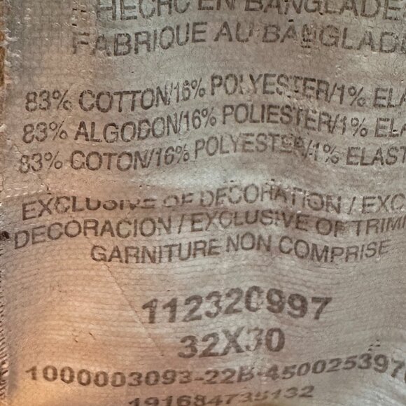 Men's Unisex Wrangler Straight Jeans sz 32x30 - Picture 5 of 12